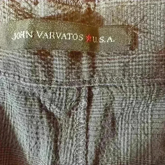 John Varvatos Blue Plaid Cargo Shorts Men’s Size 38 EUC! - Picture 5 of 6